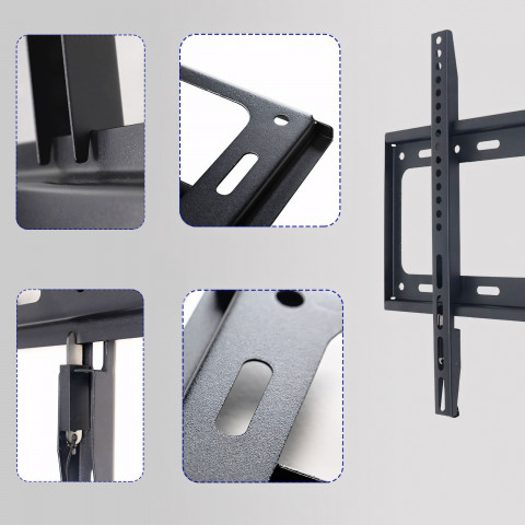 
Televizoriaus sieninis laikiklis, reguliuojamas iki 75 kg, 40–80 colių
