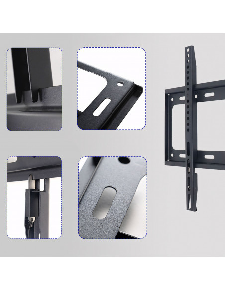 
Televizoriaus sieninis laikiklis, reguliuojamas iki 75 kg, 40–80 colių
