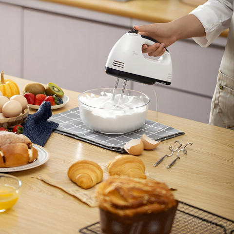 
Rankinis virtuvės robotas maišytuvas, 7 greičiai, 4 priedai, 260 W
