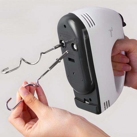 
Rankinis virtuvės robotas maišytuvas, 7 greičiai, 4 priedai, 260 W
