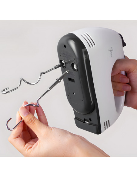 
Rankinis virtuvės robotas maišytuvas, 7 greičiai, 4 priedai, 260 W
