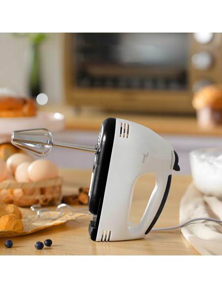 
Rankinis virtuvės robotas maišytuvas, 7 greičiai, 4 priedai, 260 W
