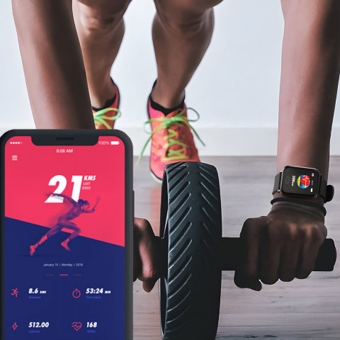 
Išmanusis laikrodis sportui, atsparus vandeniui, chronometras, širdies ritmo matuoklis, spaudimas, GPS, IPS, 1.3 colio
