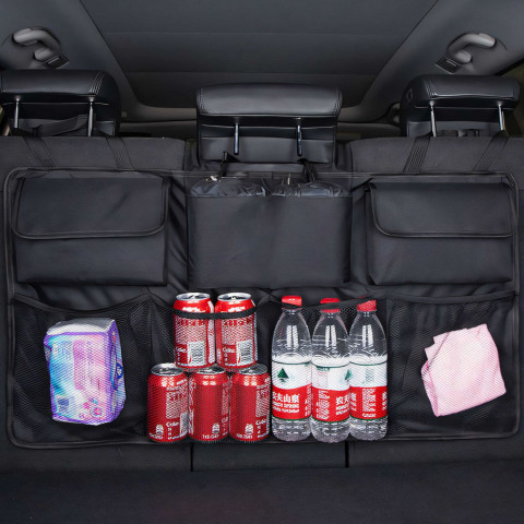 
Automobilio bagažinės organizatorius, 4 skyriai, 3 kišenės
