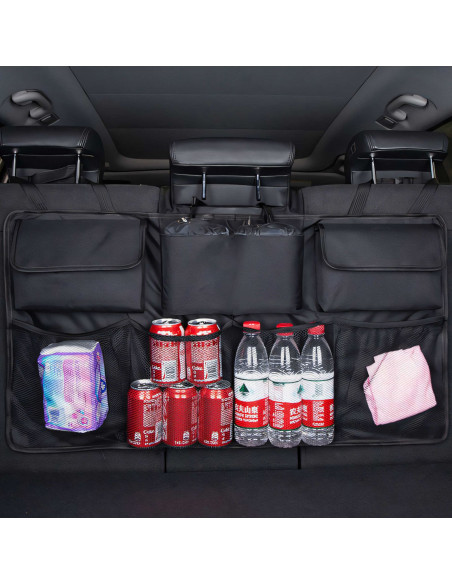 
Automobilio bagažinės organizatorius, 4 skyriai, 3 kišenės
