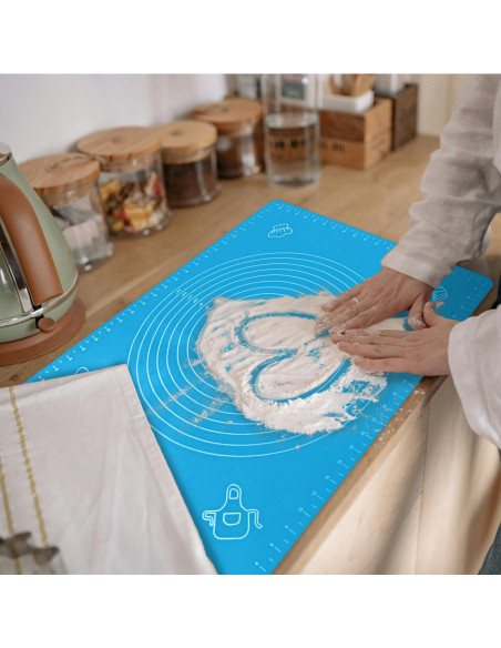 
Silikoninis tešlos kilimėlis su matavimo juosta 65 x 45 cm
