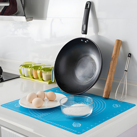 
Silikoninis tešlos kilimėlis su matavimo juosta 65 x 45 cm
