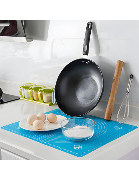 
Silikoninis tešlos kilimėlis su matavimo juosta 65 x 45 cm
