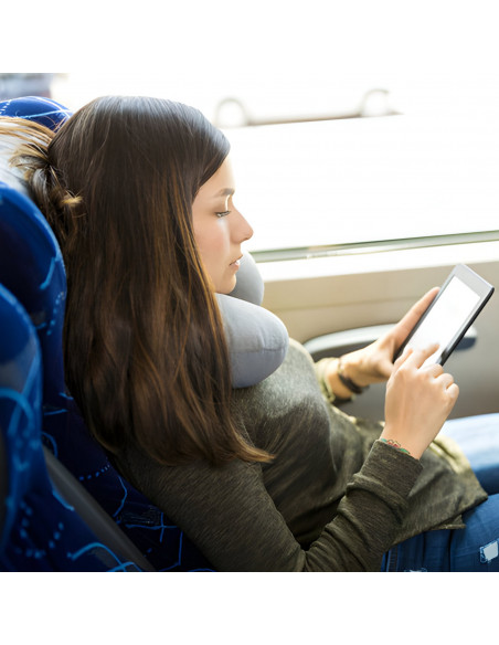 
Kelioninė pagalvė miegui ant kaklo prieš lėktuvą - pilka
