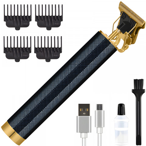 
Belaidė plaukų kirpimo mašinėlė, barzdos kirpimo mašinėlė, 4 priedai, 5 W
