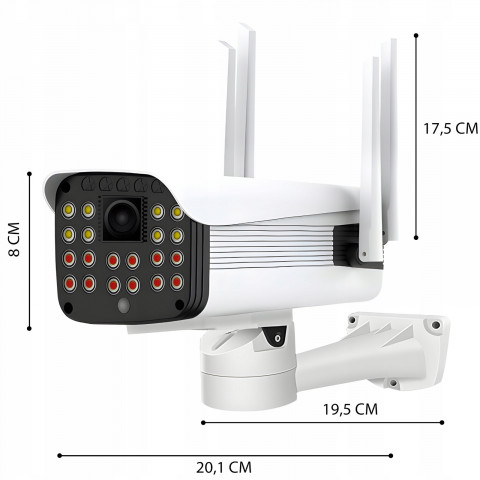 
Belaidė lauko kamera su judesio aptikimu, „Wi-Fi IP Full HD“ 20 LED

