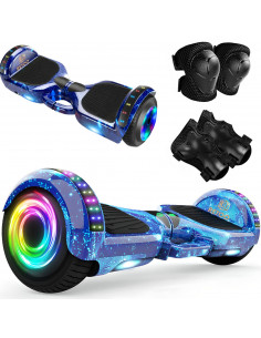 
Elektrinė riedlentė „Hoverboard“ su „Bluetooth“ garsiakalbiu, LED šviesa ir apsaugomis 6,5 colio
