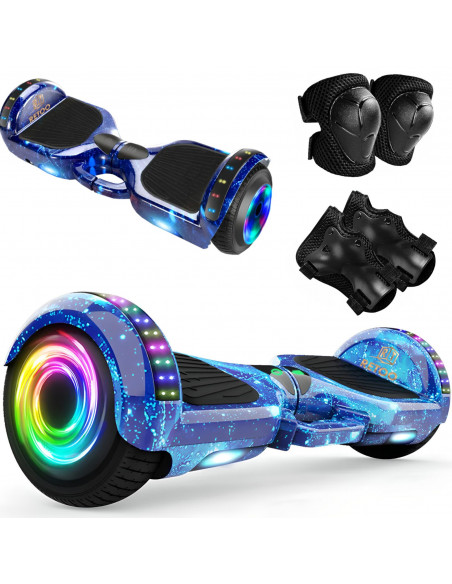 
Elektrinė riedlentė „Hoverboard“ su „Bluetooth“ garsiakalbiu, LED šviesa ir apsaugomis 6,5 colio
