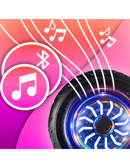 
Elektrinė riedlentė „Hoverboard“ su „Bluetooth“ garsiakalbiu, LED šviesa ir apsaugomis 6,5 colio
