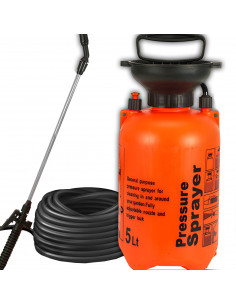 
5 l rankinis slėginis sodo purkštuvas - oranžinis
