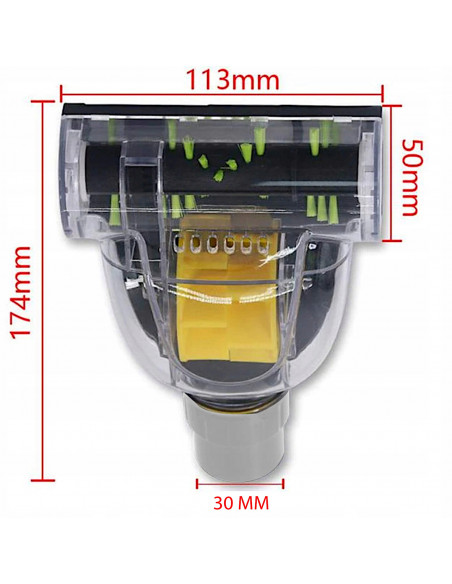 
Turbo šepetys, universalus, daugiafunkcis dulkių siurblio šepetys
