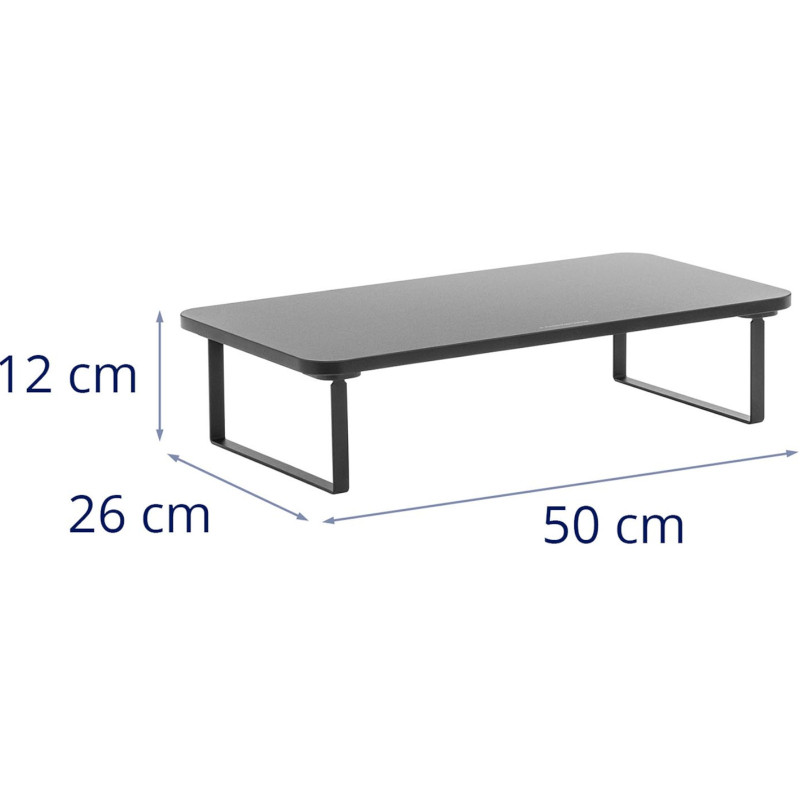 Nešiojamojo kompiuterio monitoriaus lentynos stovas 2 monitoriams 50 x 26 x 12 cm