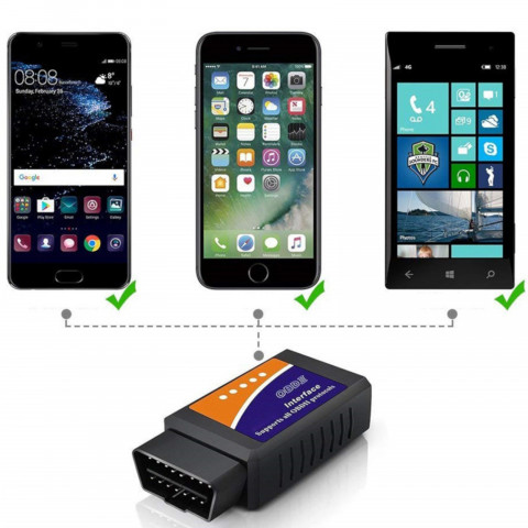 
OBD2 ELM 327 „Bluetooth“ automobilio diagnostikos sąsaja
