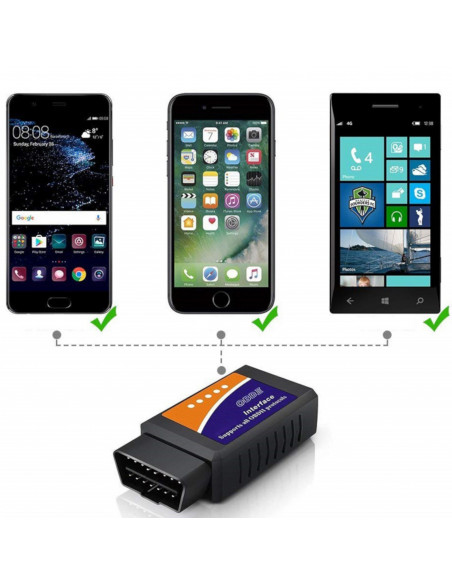 
OBD2 ELM 327 „Bluetooth“ automobilio diagnostikos sąsaja
