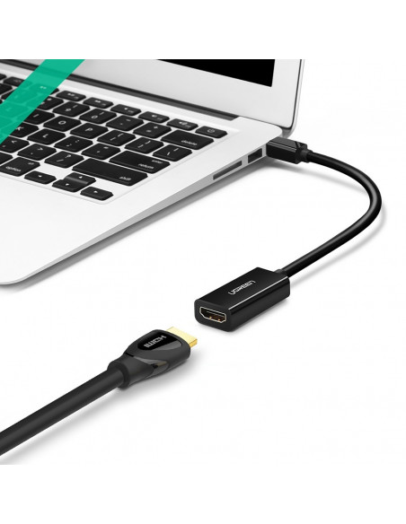 
„Mini DisplayPort“ į HDMI FHD 1080p adapteris – juodas
