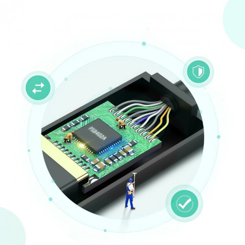 
„Mini DisplayPort“ į HDMI FHD 1080p adapteris – juodas
