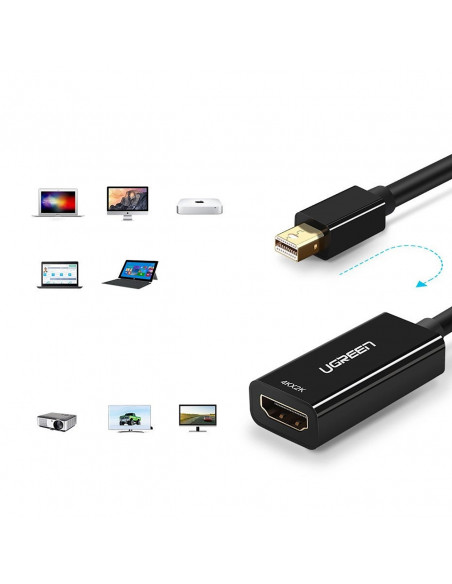 
„Mini DisplayPort“ į HDMI FHD 1080p adapteris – juodas
