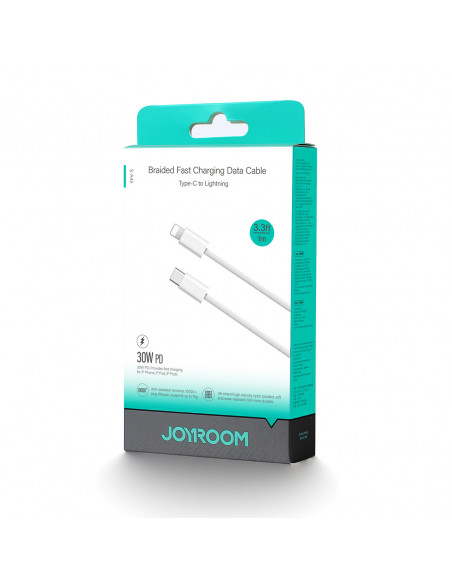 
Pintinis USB-C laidas – iPhone Lightning 30W 1m – baltas
