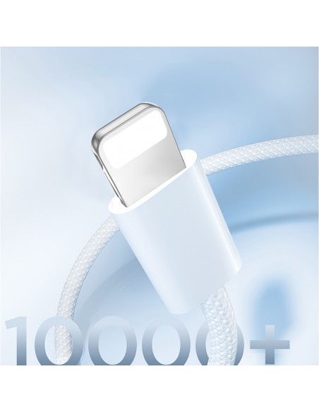 
Pintinis USB-C laidas – iPhone Lightning 30W 1m – baltas
