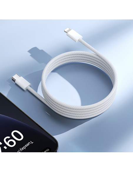 
Pintinis USB-C laidas – iPhone Lightning 30W 1m – baltas
