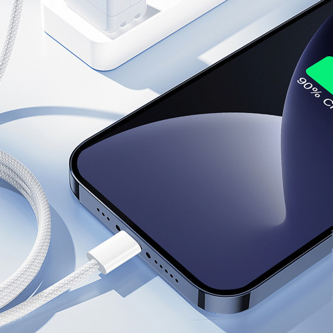 
Pintinis USB-C laidas – iPhone Lightning 30W 1m – baltas
