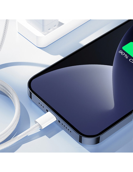 
Pintinis USB-C laidas – iPhone Lightning 30W 1m – baltas
