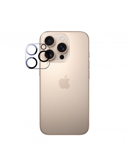 
„iPhone 16 Pro/ Pro Max“ brangakmenių versijos stiklinis objektyvo apsauginis dėklas
