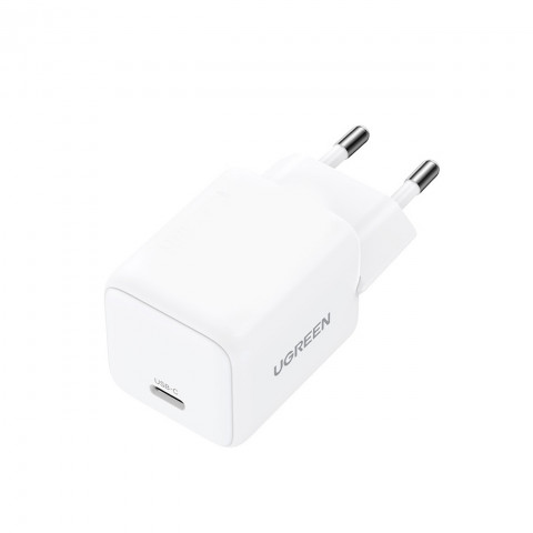 
X512 GaN USB-C 20W sieninis įkroviklis – baltas
