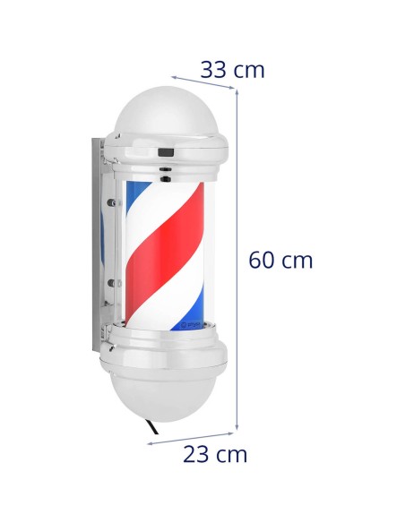 Šviečiantis kirpėjo stulpas, sukamasis laukas, 25 cm - sidabrinis Šviečiantis kirpėjo stulpas, sukamasis laukas, 25 cm - sidabrinis