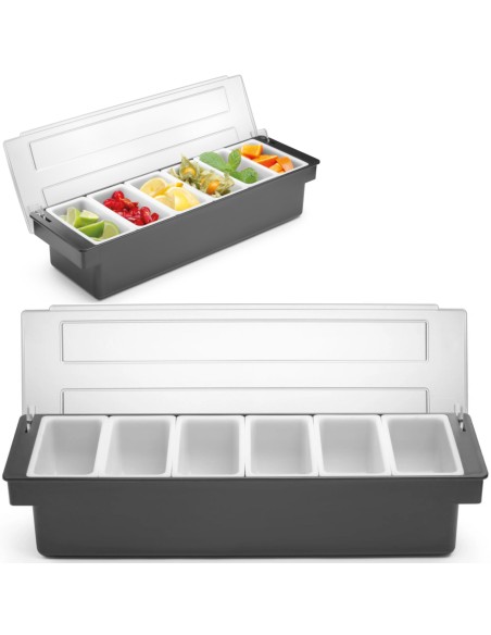 Barmeno taros organizatorius gėrimų kokteiliams - 6 įdėklai