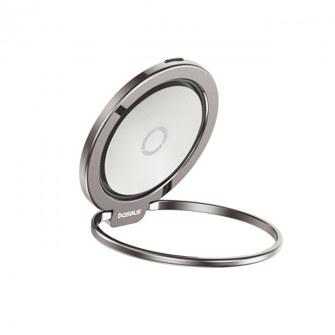 
Magnetinis žiedo laikiklis išmaniajam telefonui su stovo funkcija - titanas
