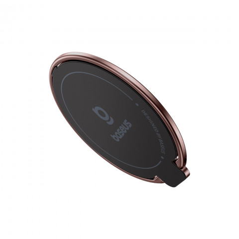 
Magnetinis žiedo laikiklis išmaniajam telefonui su stovo funkcija - raudonas auksas
