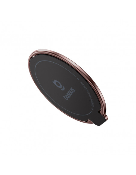 
Magnetinis žiedo laikiklis išmaniajam telefonui su stovo funkcija - raudonas auksas
