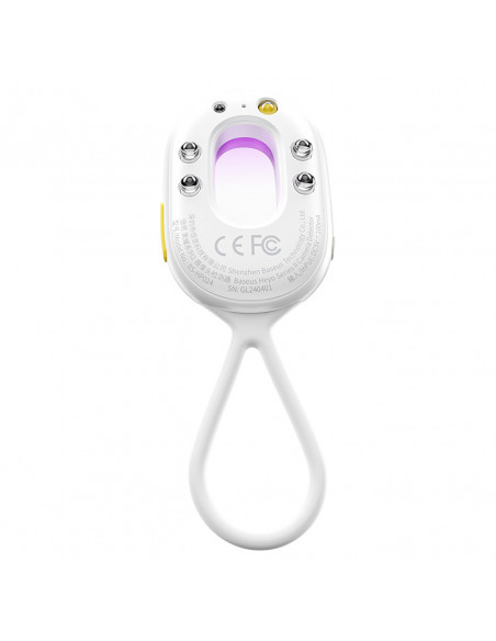 
Paslėptos kameros detektorius su signalizacija, mini žibintuvėlis, USB-A - USB-C laidas - baltas
