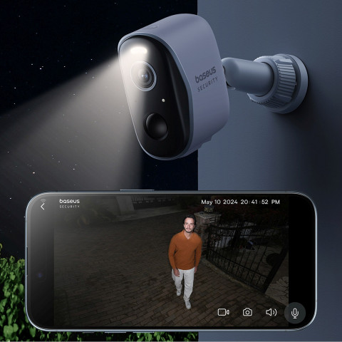 
„Security N1“ lauko kamera 2K stebėjimui – balta
