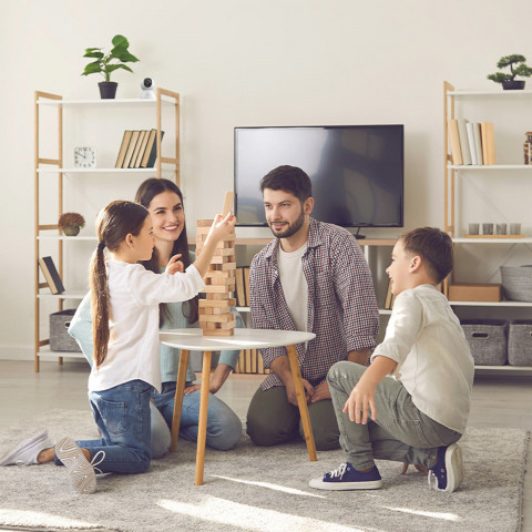 
„Security P1“ vidinė kamera su „MicroSD“ kortele, „Wi-Fi 3K“ stebėjimu – balta
