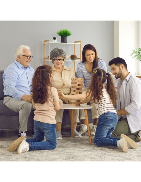 
„Security P1 Pro“ vidaus kamera su „MicroSD“ kortele, „Wi-Fi 3K“ dirbtinio intelekto stebėjimu – balta
