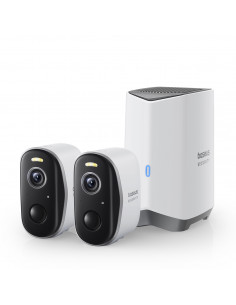 
Lauko stebėjimo rinkinys su 2 2K kameromis ir 16 GB „Wi-Fi“ – baltas
