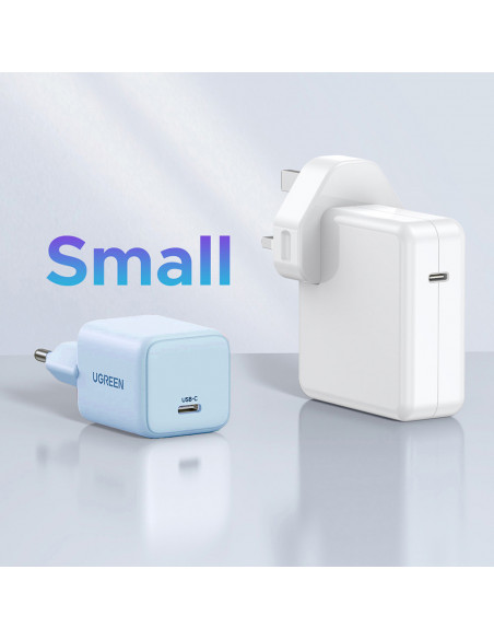 
X512 GaN USB-C 20W sieninis įkroviklis – mėlynas
