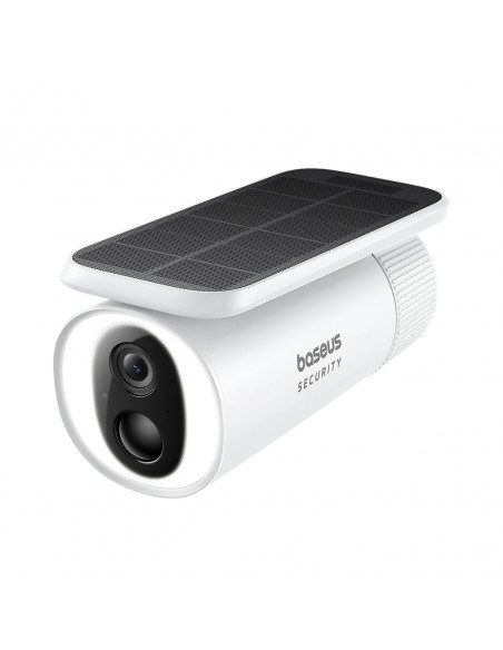 
„Security S1“ saulės energija varoma lauko kamera stebėjimui 2K 8x 8 GB 400 lm – balta
