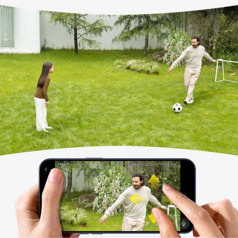 
„Security S1“ saulės energija varoma lauko kamera stebėjimui 2K 8x 8 GB 400 lm – balta
