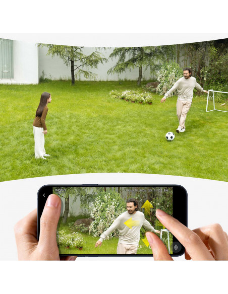 
„Security S1“ saulės energija varoma lauko kamera stebėjimui 2K 8x 8 GB 400 lm – balta
