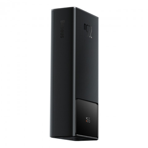 
Nešiojamoji baterija 30000mAh 22.5W su USB-A - USB-C 3A 30cm laidu - juoda
