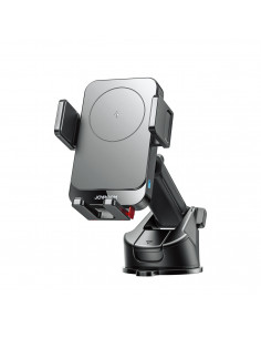 
Automobilinis telefono laikiklis su indukciniu įkrovikliu, skirtas prietaisų skydeliui - juodas
