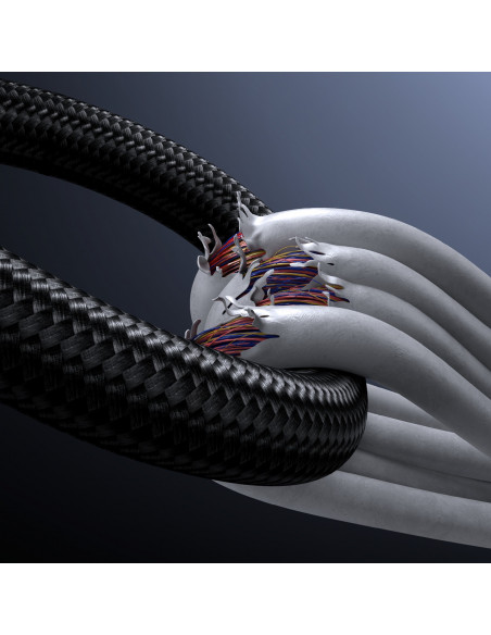 
USB-C 100W 1,2 m ekrano kabelis – juodas
